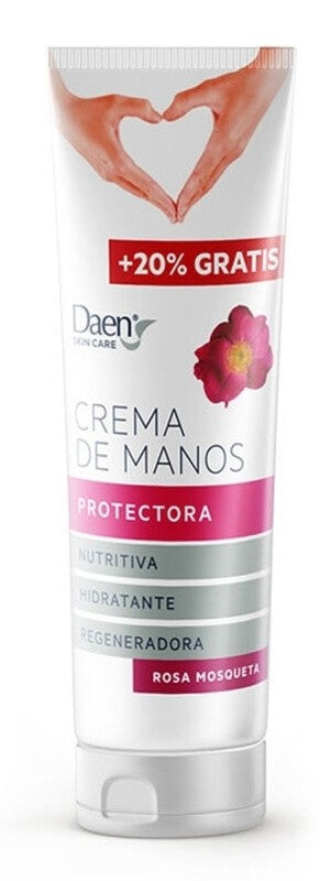 Daen Crema de Manos Rosa Mosqueta 75ml + 15ml Gratis - Hidratación, Protección y Regeneración