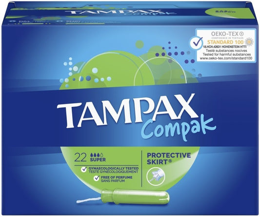 Tampax Compax Super Protective Skirt 22U