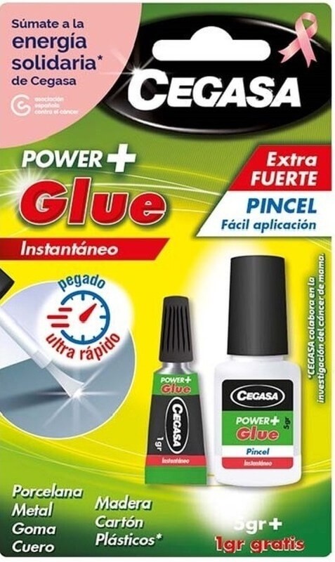 CEGASA Adhesivo Power Glue Con Pincel 5 gr