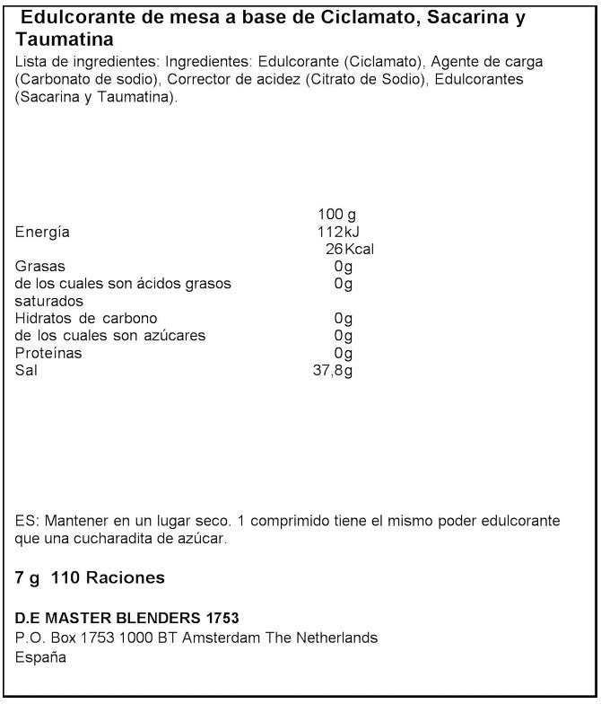 Natreen Edulcorante 120 Comprimidos - Endulza Sin Calorías