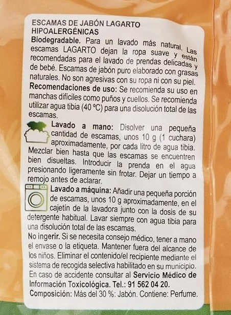 Lagarto Escamas de Jabón Natural 400 g – Limpieza Ecológica y Cuidado Natural