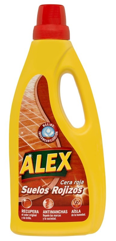 Alex Cera Roja para Suelos Rojizos 750 ml - Protección y Brillo para Terracota y Barro Cocido
