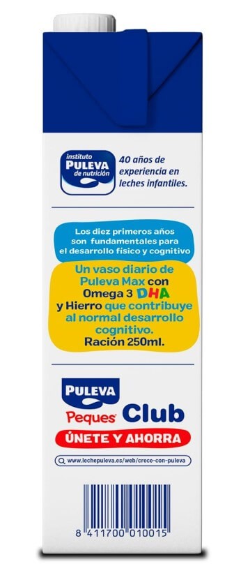 Puleva Max Crecimiento + Desarrollo 6x1L – Leche de Crecimiento para Niños +3 Años