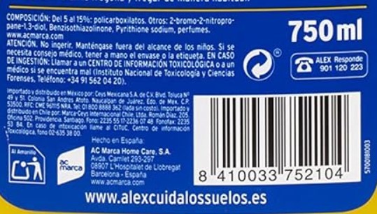 Alex Cera Incolora Brillo Intenso 750 ml – Protección y Brillo Duradero