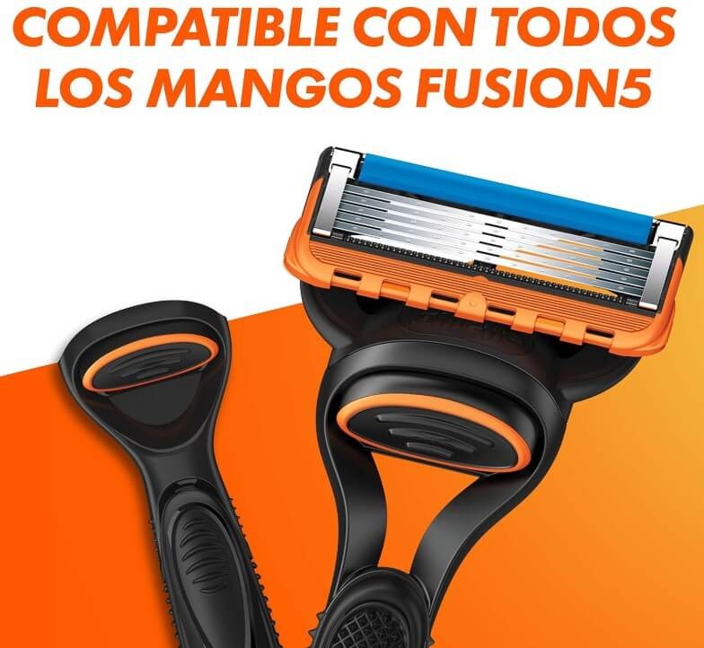Gillette Fusion5 Recambios 4 Unidades – Precisión y Suavidad en Cada Afeitado