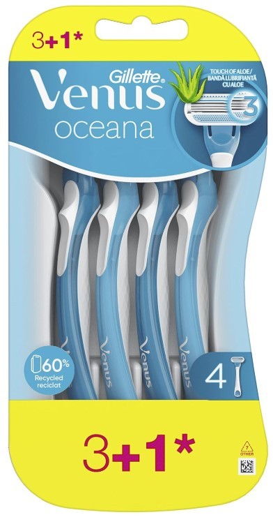 Gillette Venus Oceana Pack 4 Unidades – Cuidado Suave y Eficaz para tu Piel
