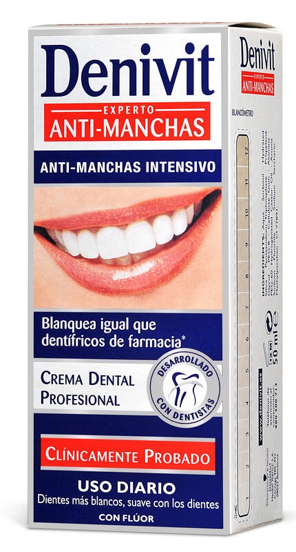 Denivit Crema Dental Anti-Manchas Intensivo 50 ml – La Sonrisa Perfecta al Alcance de Todos