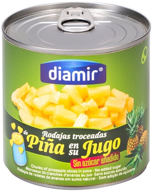 Diamir Piña en su Jugo 426G - La Dulzura Natural Sin Azúcares Añadidos