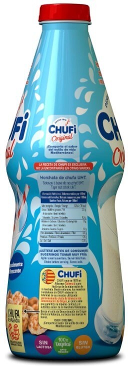 Chufi Original Horchata de Chufa Pack de 6 x 1L - Tradición Valenciana con Sabor Auténtico