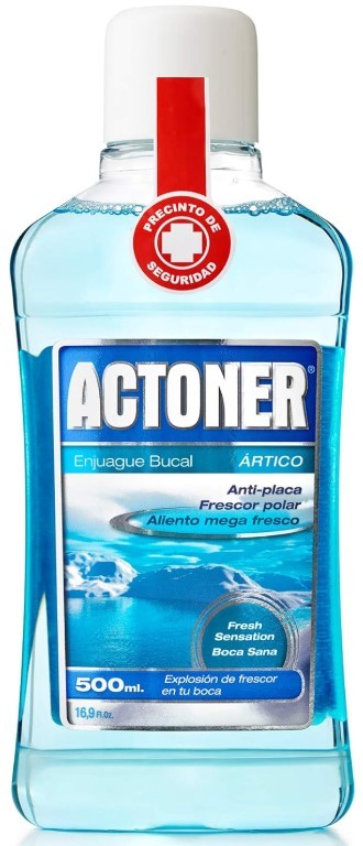 Actoner Enjuague Bucal Ártico 500 ml - Frescura Polar y Protección Antiplaca para una Boca Sana