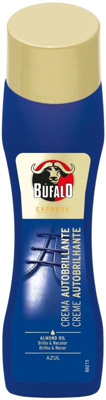 Búfalo Crema Autobrillante Azul Para Zapatos 50 ml - Brillo y Reparación Instantánea para tu Calzado