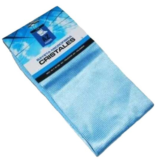 AZMARK Bayeta Microfibra Cristales 40x40 cm – Limpieza sin Rastros ni Pelusas