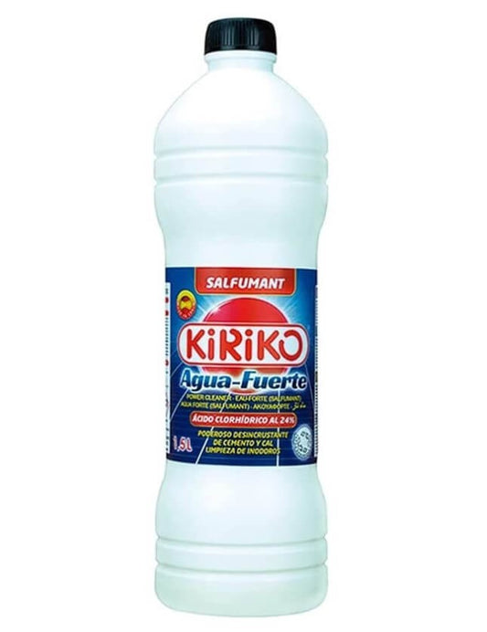 Kiriko Agua Fuerte Salfumant Limpiador Desincrustante 1,5L – El Poder Total contra la Suciedad Más Difícil
