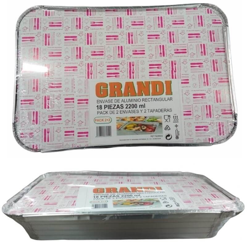 Grandi Envase Alum + Tap 2 MDN 2200Ml