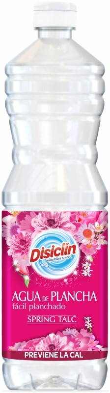Disiclín Agua de Plancha Spring Talc 1L – Frescura Floral para un Planchado más Fácil y Eficiente