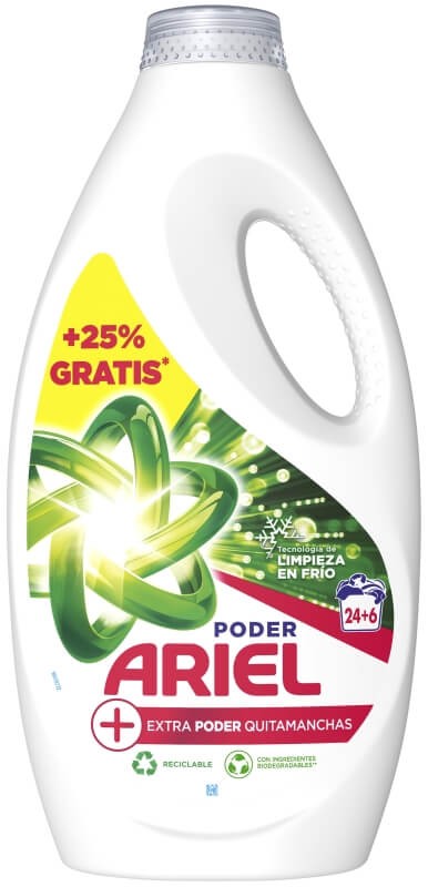 Ariel Poder Extra Quitamanchas 24 + 6D