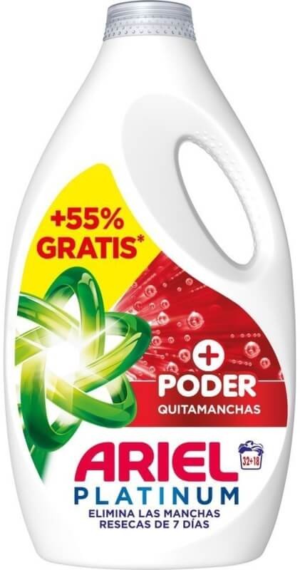 Ariel Extra Poder Quitamanchas Platinum 32 + 18