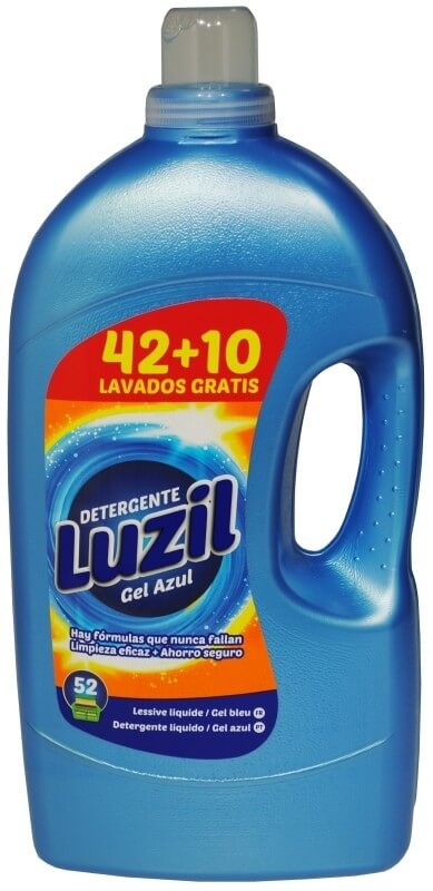 Luzil Detergente Gel Azul 42 + 10D 4L - Limpieza Eficaz