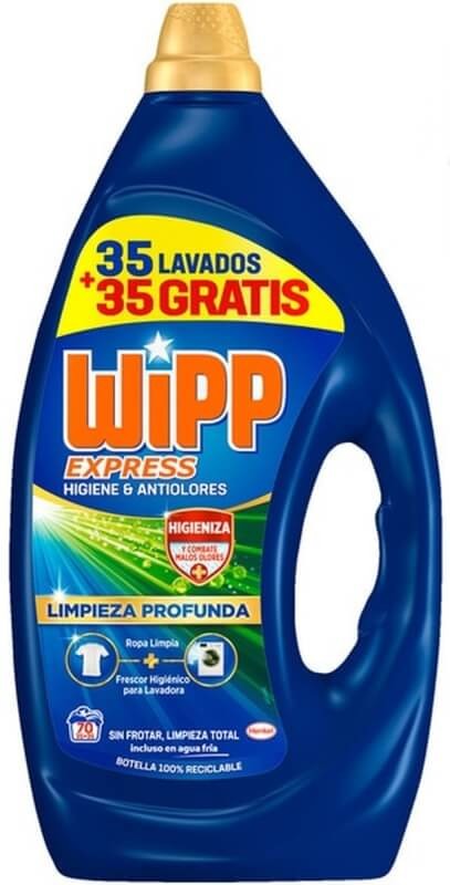 Wipp Express Gel Higiene y Antiolores 35 + 35D - Limpieza  Profunda