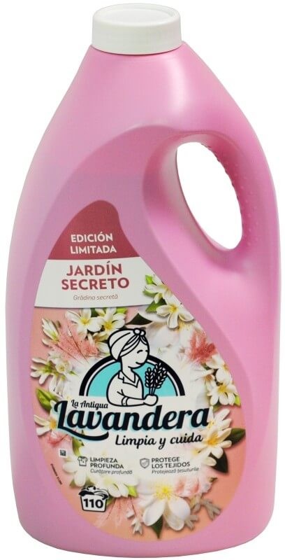 La Antigua Lavandera Detergente Líquido Jardín Secreto 4,95L 110D