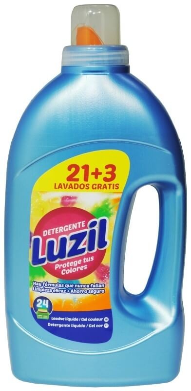 Luzil Detergente Protege tus Colores 21 + 3 Lavados 1,8L