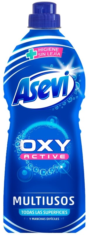 Asevi Oxy Active Multiusos 1,10L – Limpieza Impecable para Todas las Superficies, Sin Lejía