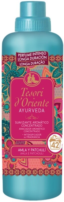 Tesori d'Oriente Suavizante Concentrado Ayurveda Amla y Patchouli 760 ml 42D – Aromaterapia para tu Ropa con Esencia India