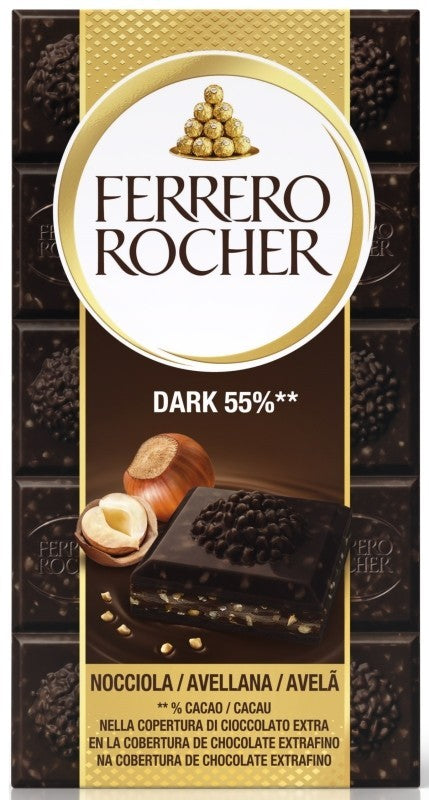 Ferrero Rocher Avelã Dark 55% 90G
