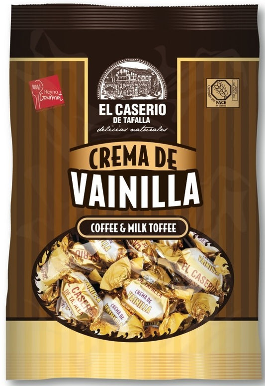 El Caserío de Tafalla Caramelos Toffee de Crema de Vainilla 130 g – El Sabor Tradicional que Despierta tus Sentidos