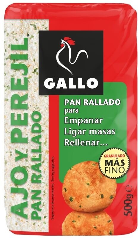 Gallo Pan Rallado Ajo y Perejil 500G