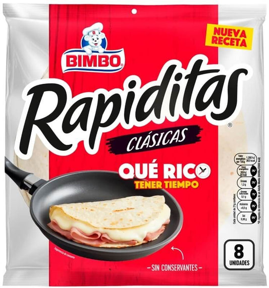 Bimbo Rapiditas Mini 8 Unidades 168G