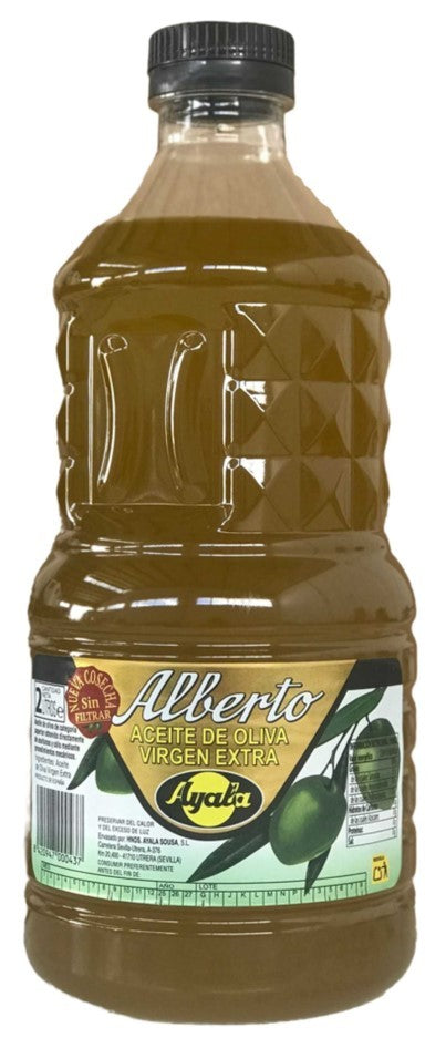 Alberto Ayala Aceite de Oliva Virgen Extra Sin Filtrar 2L – Sabor Puro y Natural