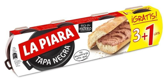 La Piara Tapa Negra 75G Pack 3+1 – Sabor Intenso y Rico en Hierro para tus Mejores Bocadillos