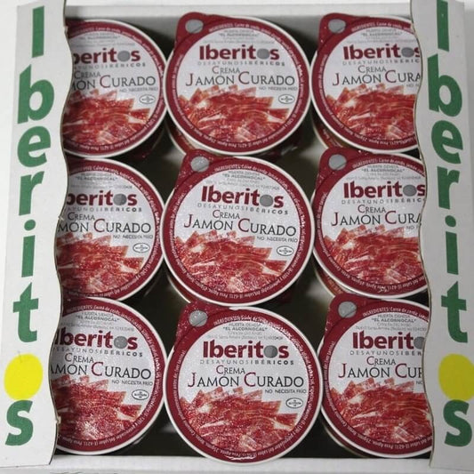 Iberitos Crema Jamon Curado 18 x 25G