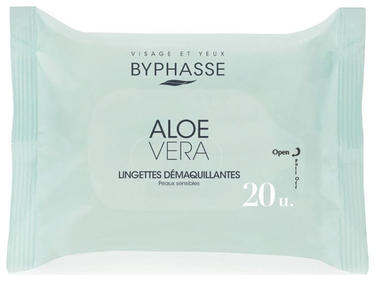 Byphasse Aloe Vera Lingettes Démaquillantes 20U