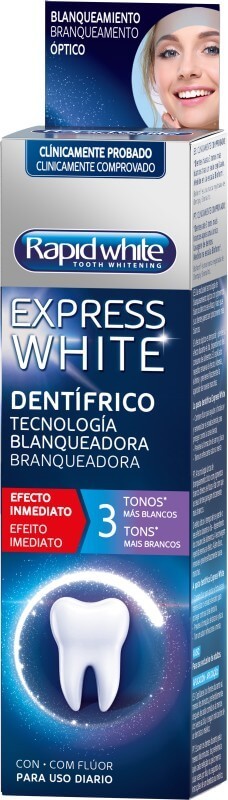 Rapid White Dentífrico Express White - Tecnología Blanqueadora 75 Ml