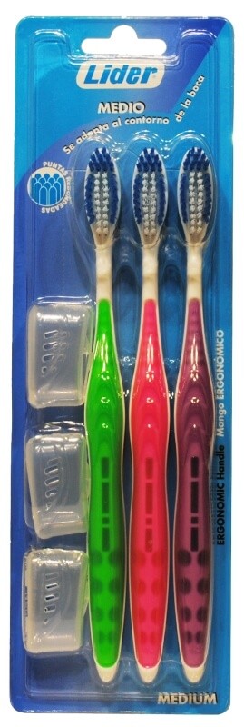 Foramen Cepillo Dientes Medio Pack 3 Unidades