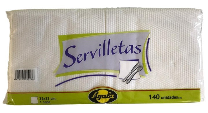 Ayala Servilletas Blancas Caja Pack 23x140U – Total 3220U - Suavidad, Resistencia y Ahorro para tu Negocio o Hogar