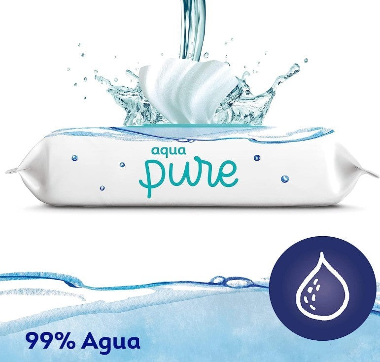 Dodot Aqua Pure Toallitas para Bebé – 14 Paquetes x 48 Toallitas (Total: 672 Toallitas)