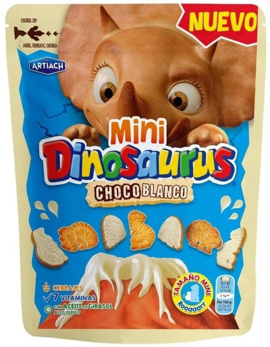 Artiach Mini Dinosaurus Choco Blanco 100G