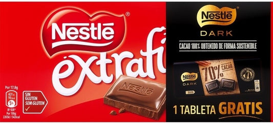 Nestlé Chocolate Extrafino 125G Pack3 + Dark