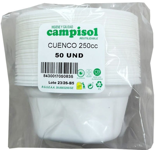 Campisol Cuenco 250cc 50 Unidades
