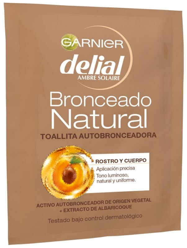 Garnier Delial Bronceado Natural Toallita Autobronceadora Rotro y Cuerpo 1U