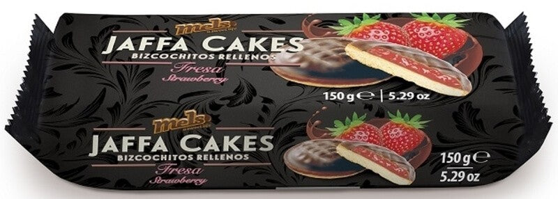 Mels Jaffa Cakes Bizcochitos Rellenos Fresa 150G – El Placer Irresistible de un Dulce con Corazón Frutal