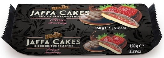 Mels Jaffa Cakes Bizcochitos Rellenos Fresa 150G – El Placer Irresistible de un Dulce con Corazón Frutal