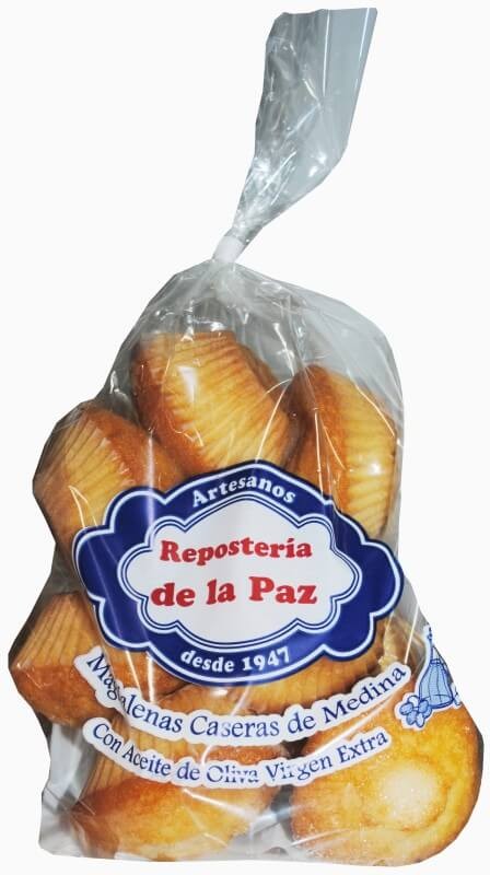 Reposteria de la Paz Magdalenas Caseras de Medina con Aceite de Oliva Extra Virgen 500G
