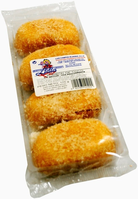 Lidia Bombon Coco Sin Azúcar 175G