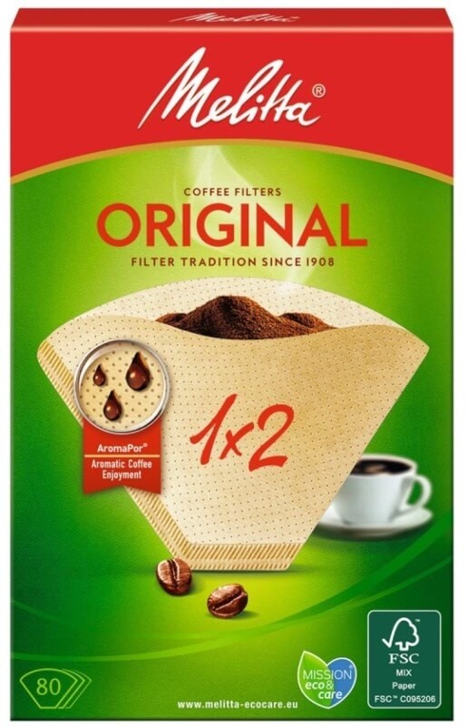 Melita Coffee Filters 1 x 2 80 Unidades