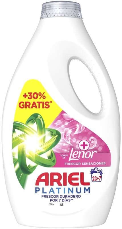 Ariel Platinum Frescor Sensaciones Detergente Líquido 30D – Limpieza Profunda con Perfume Duradero