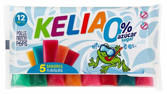Kelia Polos 0% Azúcar 12U 540 ml – Diversión Refrescante en 5 Sabores sin Azúcar Añadido